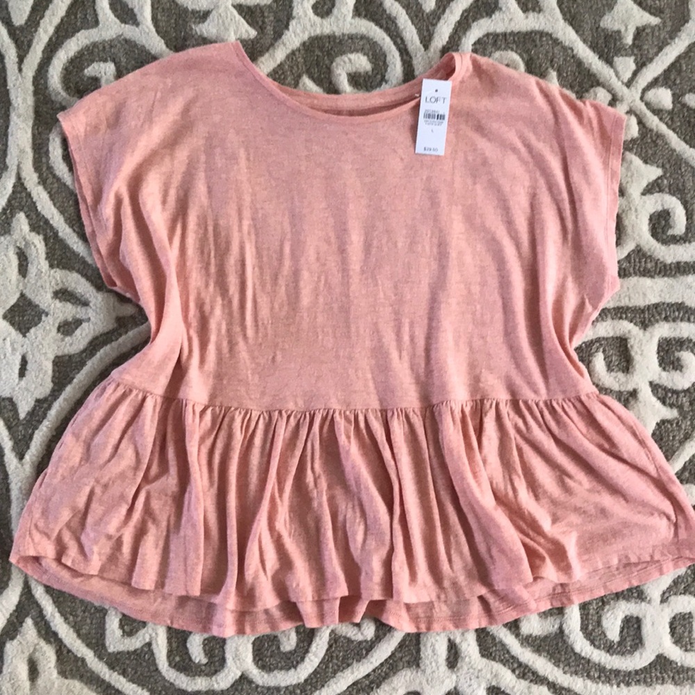 LOFT Peplum Tee
